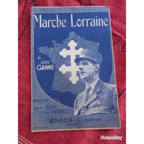 LIVRET MARCHE LORRAINE GENERAL DE GAULLE CROIX DE LORRAINE