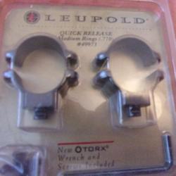 Colliers Leupold Quick release medium ring ( .770 )