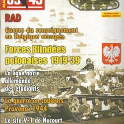 39-45 Magazine 259  rad, forces blindées polonaises 1919-39, site v1 de nucourt , ligue nazie étudia
