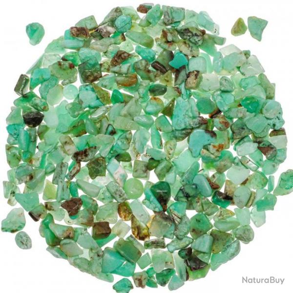 Mini pierres roules chrysoprase - 8  15 mm - 100 grammes