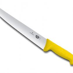 FRED96 COUTEAU BOUCHER VICTORINOX 18CM JAUNE NEUF