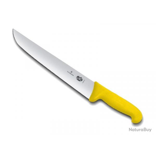 FRED96 COUTEAU BOUCHER VICTORINOX 18CM JAUNE NEUF