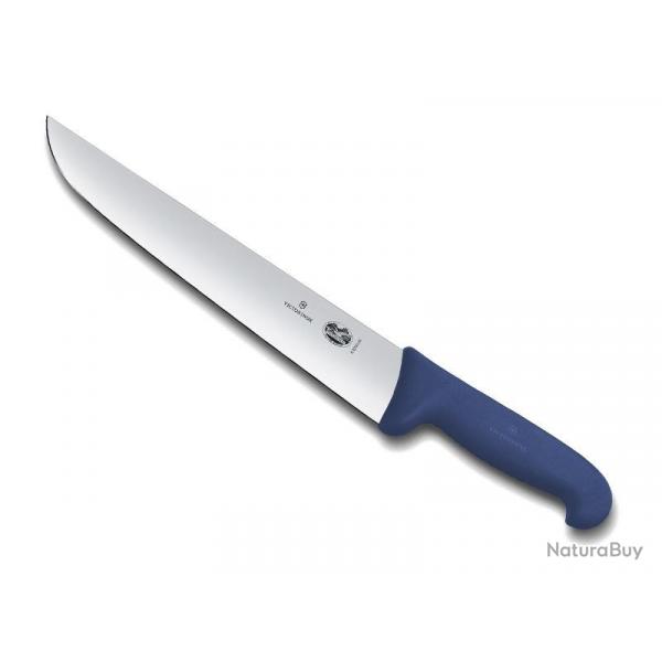 COUTEAU BOUCHER VICTORINOX 28CM BLEU NEUF