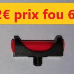 GUIDON "VRAI"  FIBRE OPTIQUE ROUGE    Ø 3 MM   PAS DE VIS Ø 2.4   ref6