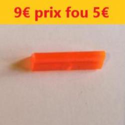 Insert de guidon fibre ORANGE  L 16 mm  base 3.8 en queue d'arronde                     ref4