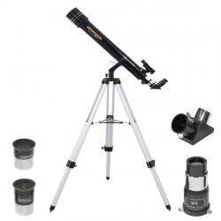 Lunette Astronomique Omegon 70/700 + Monture Azimutale Type B + Oculaires Super 10 et 20 + Barlow