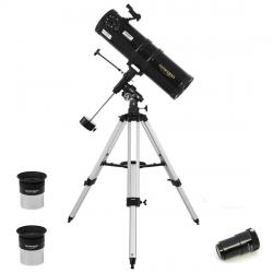 Télescope Omegon 150/750 + Monture Equatoriale Type C + Oculaires + Barlow