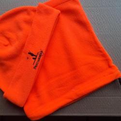 TOUR DE COU  et BONNET FLUO