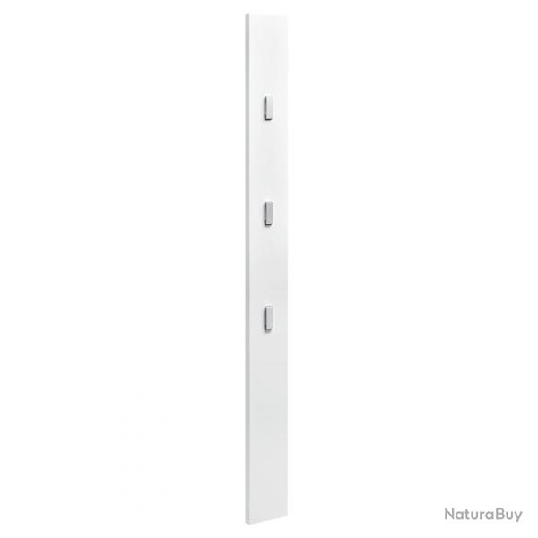 Porte manteaux garde robe 170 cm crochets de vtement mural panneau mural blanc 03_0002143