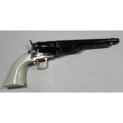 revolver pietta 1860 ARMY ACIER CROSSE IVOIRE CANNELE CAL 44 PN