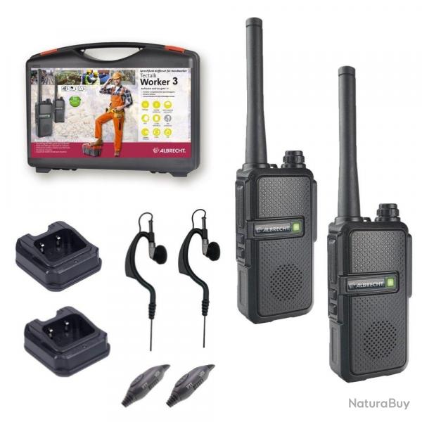 Albrecht Tectalk Worker 3 - Kit Valise 2 talkies