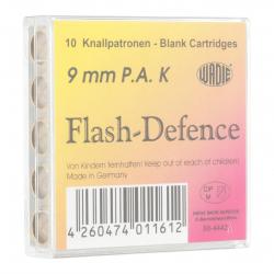 Cartouches 9 MM PAK Flash Defence Pour Pistolet