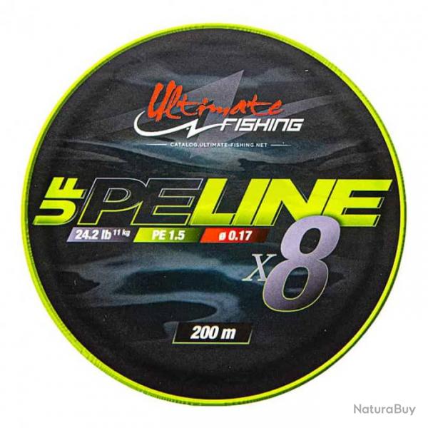 UF PE Line X8 Chartreuse 200m 24,2lb