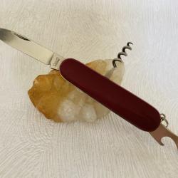 Couteau de poche rouge style suisse 3 pièces.(1)