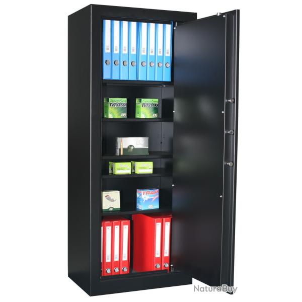 Coffre fort 5 etageres renforcees et reglable model C20S gamme Infac
