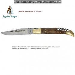 Couteau Pliant N°5376 12 cm TB Bois Coloré Laguiole BOUGNA