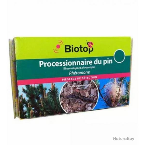 Lot de 2 capsules BIOTOP Phromones Chenilles Papillon Processionnaire Pin Pige Pigeage Dtection