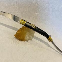 Couteau de poche Véritable Laguiole manche naturel de 12 cm 2 pièce.