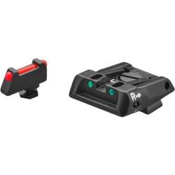 Hausse Réglable et Guidon LPA pour Glock 17 à 35 - Fibre Optique Defa