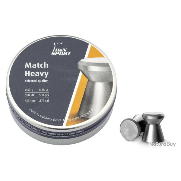 Plombs H&N Sport Match Heavy Calibre 4.5 MM