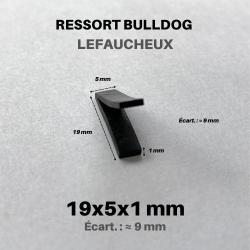 Ressort Bulldog [19x5x1] Écart 9 mm