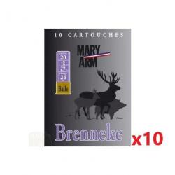 Munitions Brenneke calibre 20/70 28grs x10 boites