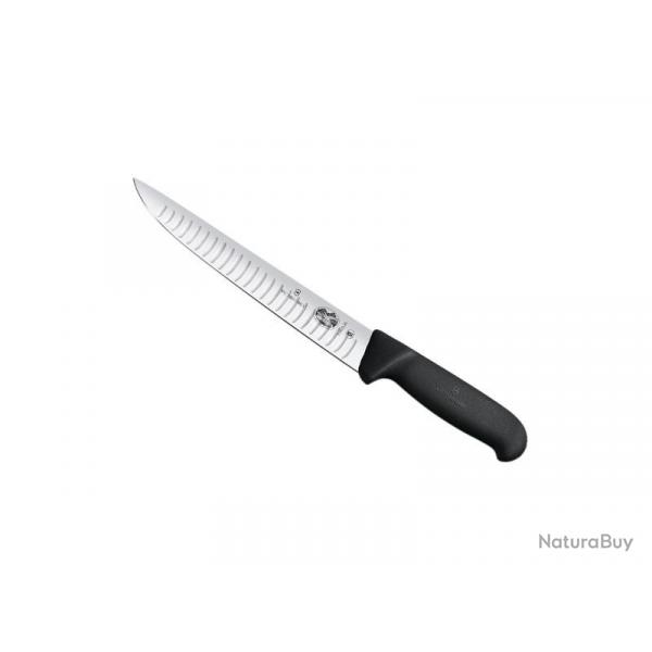 FRED186 COUTEAU SAIGNER VICTORINOX 20CM ALVEOLE NOIR NEUF