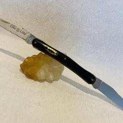 Magnifique couteau de poche Laguiole côte à côte de Bruno Sauzedde naturel n°3.