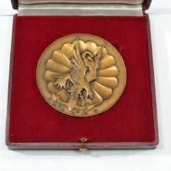 Médaille de table en bronze 11eme Division parachutiste 44eme division militaire 1981 RPIMA