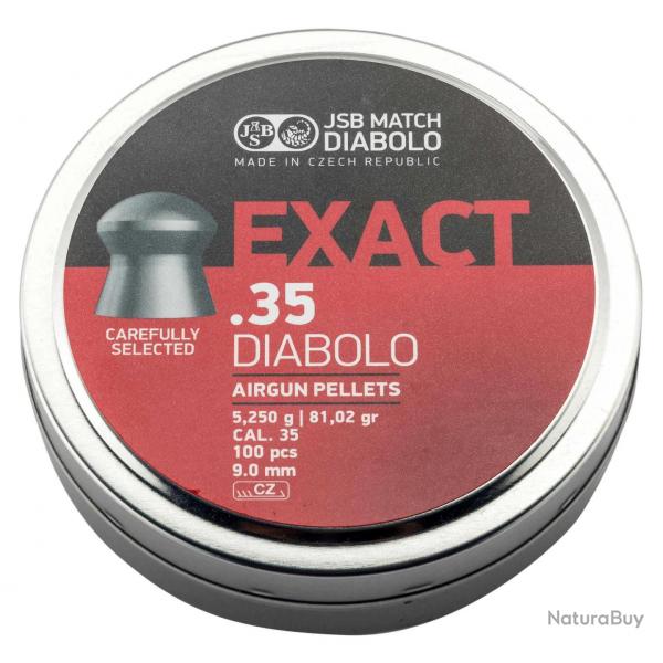 Plombs Exact Jsb Match Tte Ronde 9 MM Calibre 35