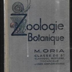 zoologie botanique classe de 5e 1950