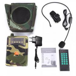Kit d'Appel Electronique Portable Sans Fil Pour La Chasse Aux Oiseaux Lecteur Avec Haut Parleur MP3