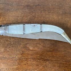 COUTEAU PLIANT CHATELLERAULT MODELE SOLOGNOT XIXEME 48,5 CM CLASP KNIFE 19TH CENTURY NAVAJA STYLE