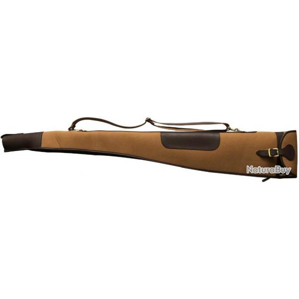 Housse  Fusil Vintage en Toile et Cuir Sac de transport pour la chasse Pistolet Fusil tui 134,60cm