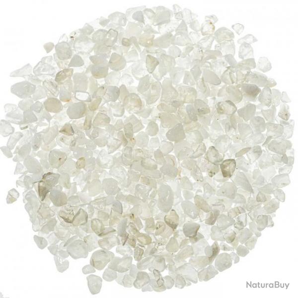 Mini pierres roules agate blanche ou agate de paix - 5  10 mm - 100 grammes