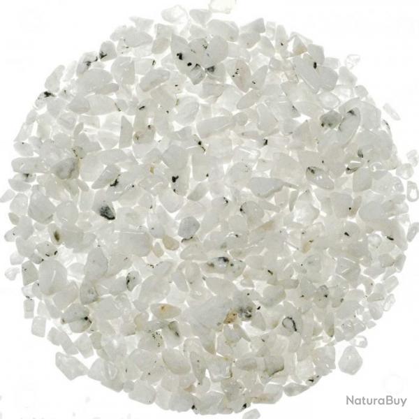 Mini pierres roules pierre de lune blanche - 5  10 mm - 100 grammes