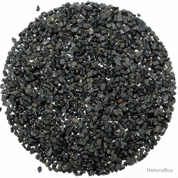 Sable brut de spinelle noire 4/8 mm - 50 grammes