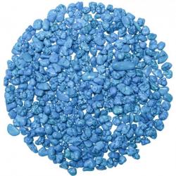 Mini pierres roulées howlite teintée bleue - 7 à 14 mm - 100 grammes