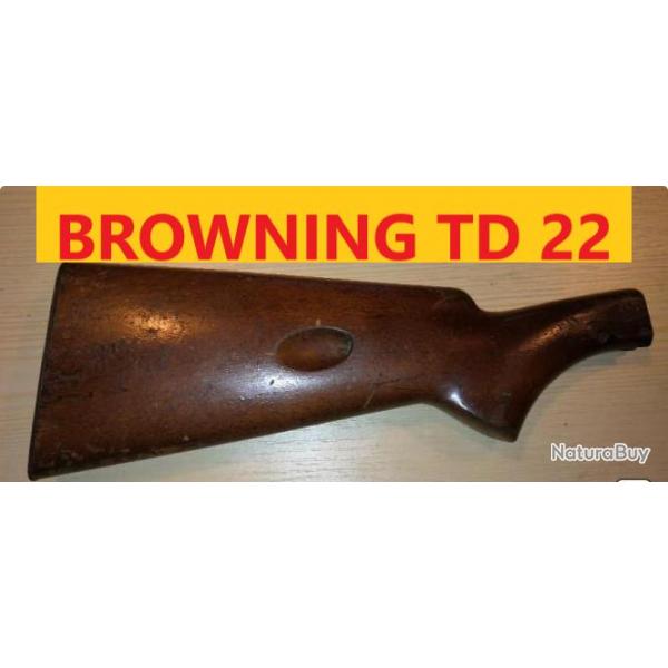 CROSSE DE CARABINE BROWNING semi-auto TD 22    OCCASION fente trs mal rpare  photos    crosseuni2