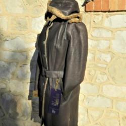 3/4 CAPUCHE FEMME NEUF MOUTON RETOURNE GRIS DESTOCKAGE FABRICANT FRANCAIS