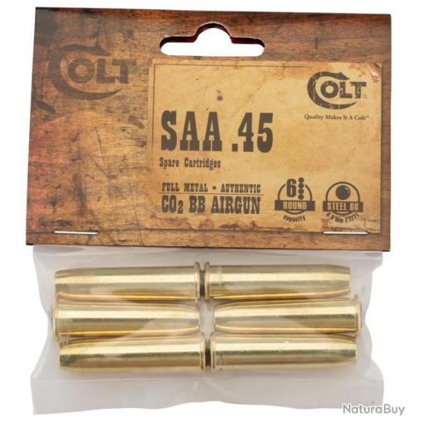 Pack de 6 douilles pour Colt SAA45  BB's cal 4.5 mm