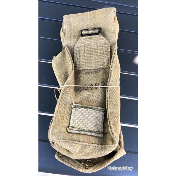 Paire Pouch porte chargeurs Web Anglais GB UK WW2 Equipement individuel du Tommy STEN 1940 CANADA