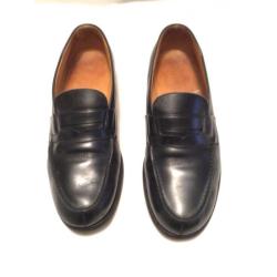 Chaussures J.M. Weston Homme - Modèle Monk, Pointure 6.5 US (40.5 EU), Noir Bordeaux, Très Bon état