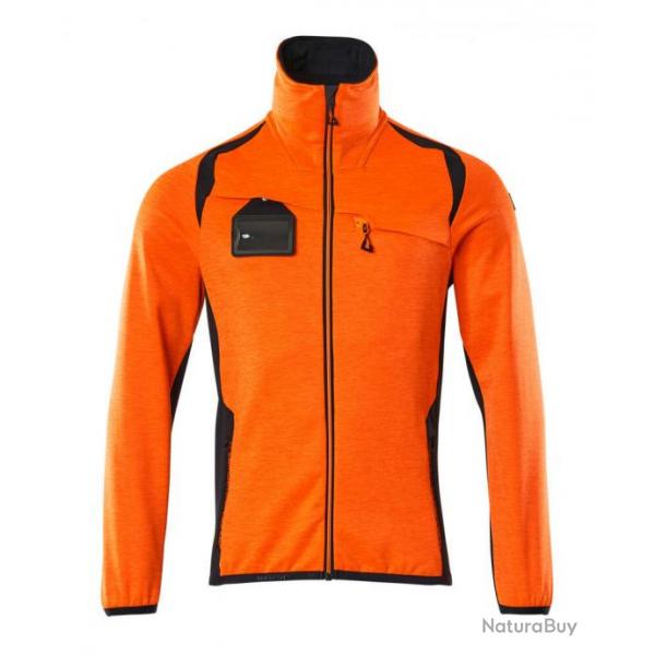 Pull Polaire zipp MASCOT ACCELERATE SAFE 19403-316 5XL Hi-vis orange/anthracite fonc