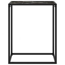 Table console Noir 60x35x75 cm Verre trempé 322806