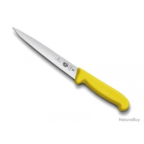 FRED201 COUTEAU DENERVER VICTORINOX 20CM FLEXIBLE JAUNE NEUF