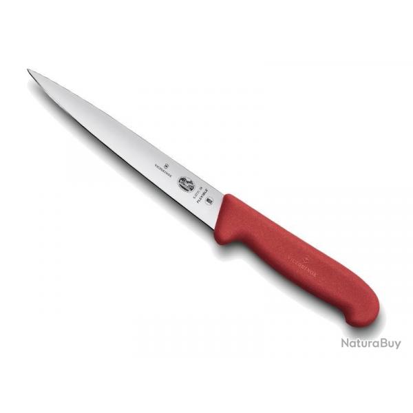 FRED203 COUTEAU DENERVER VICTORINOX 20CM FLEXIBLE ROUGE NEUF