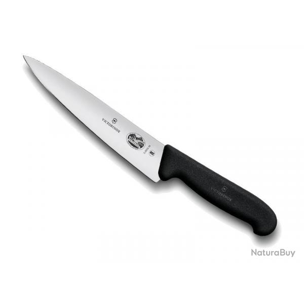 FRED216 COUTEAU EMINCEUR VICTORINOX 19CM NOIR NEUF