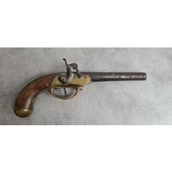 Pistolet de cavalerie modéle 1777 manufacture de Maubeuge transformé à percussion vers 1840