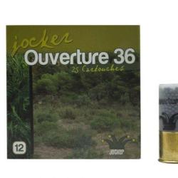 BOITE DE 25 CARTOUCHES JOCKER OUVERTURE 36 C/12/70/25 - BOURRE GRASSE